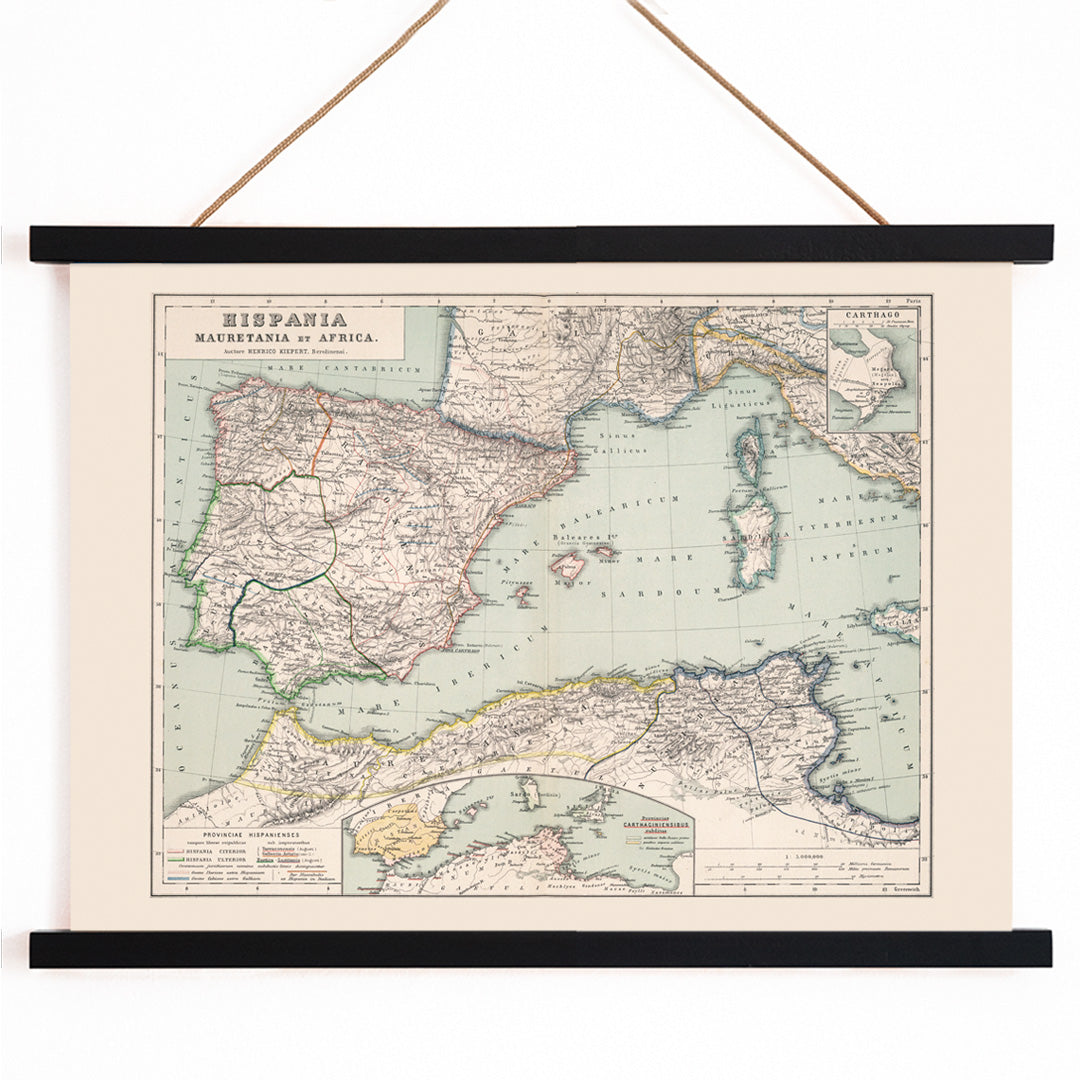 , with wooden magnetic frame on white background