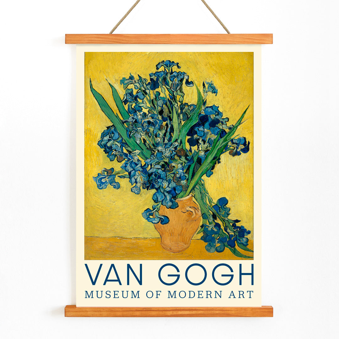 , with wooden magnetic frame on white background