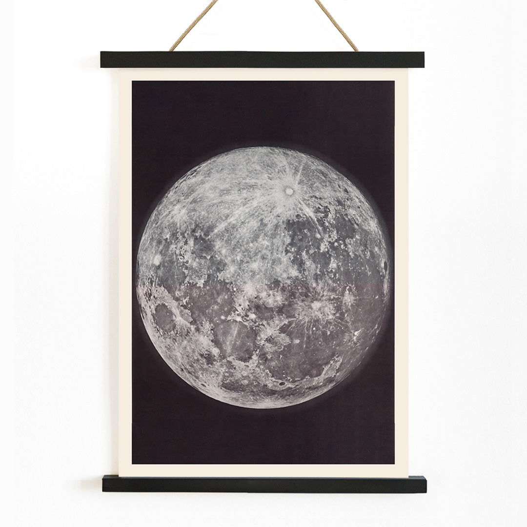 , with wooden magnetic frame on white background