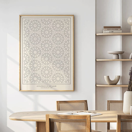 , framed and displayed in home decor