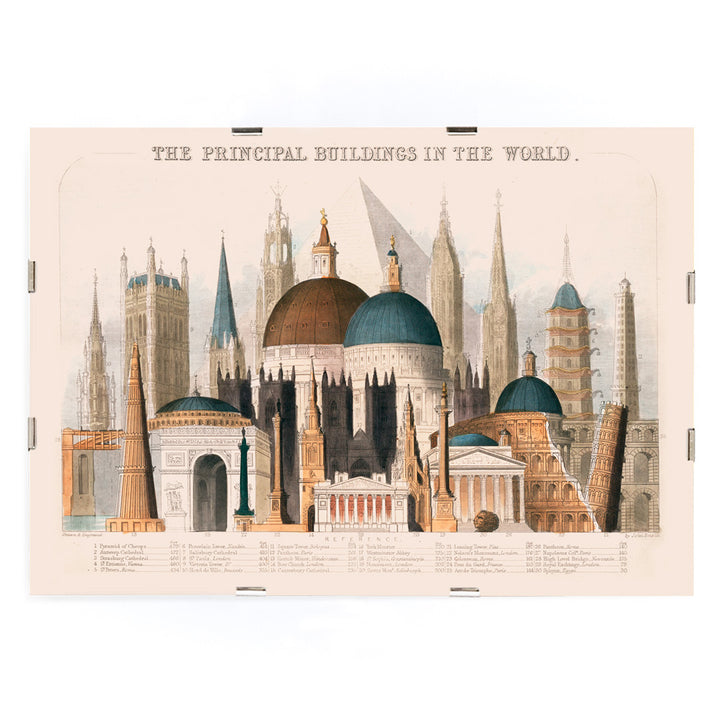 , framed and displayed in modern living room decor