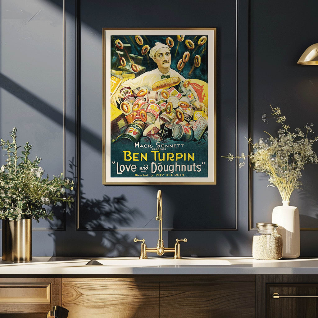 , framed and displayed in home decor