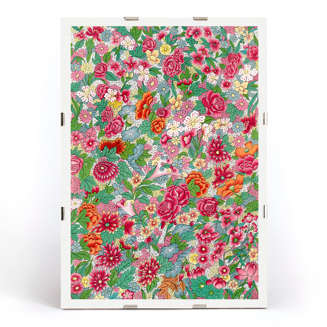 , framed and displayed in modern living room decor