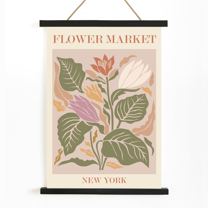 , with wooden magnetic frame on white background