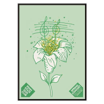 , with black aluminium frame on white background