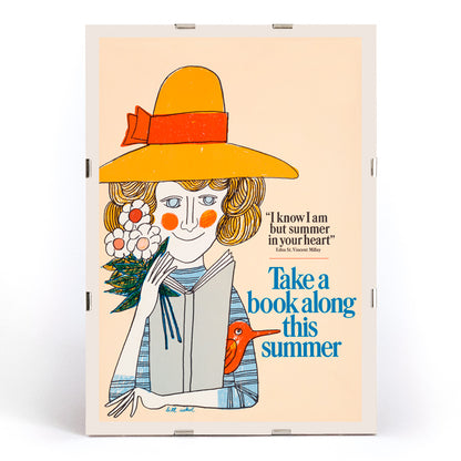 , framed and displayed in modern living room decor