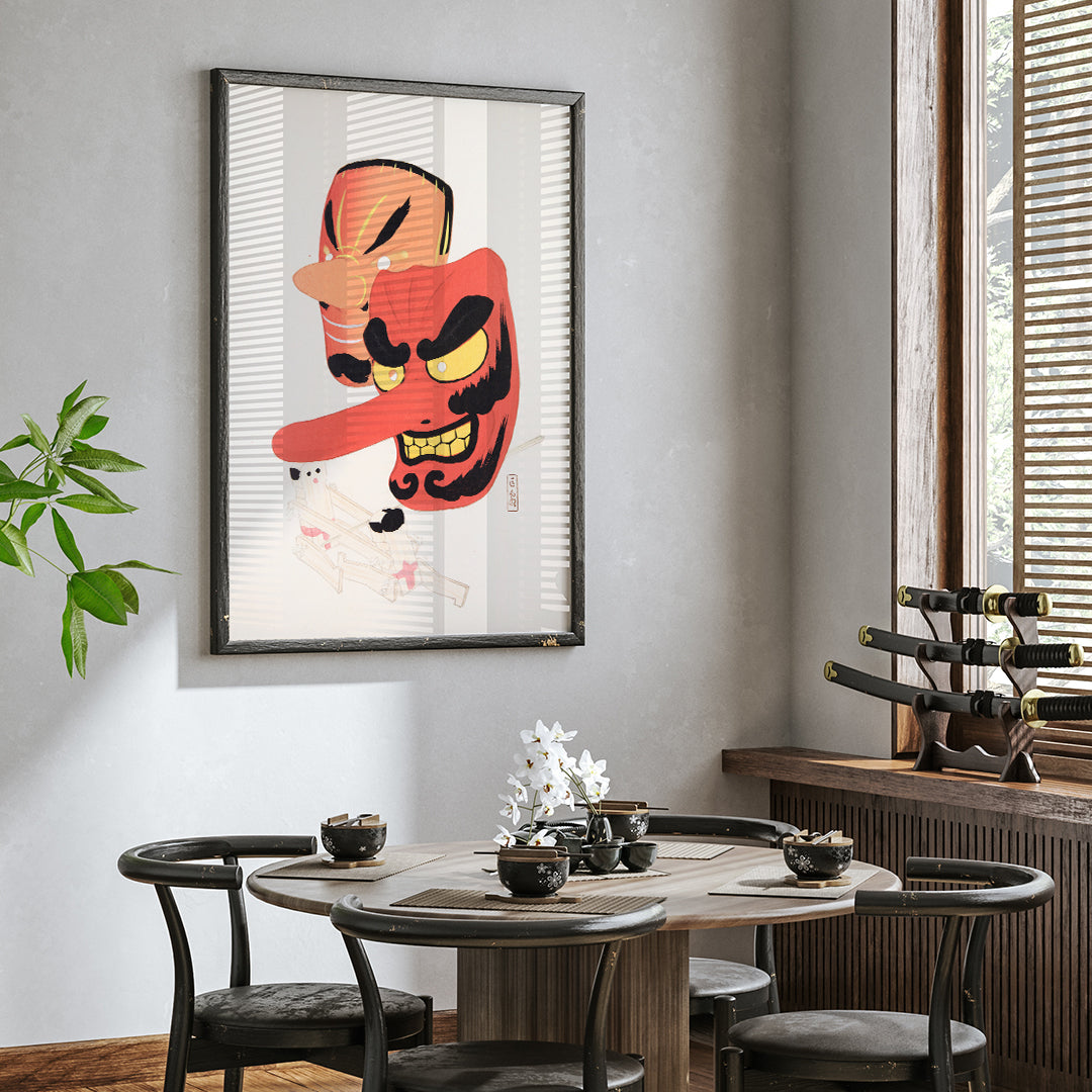 , framed and displayed in home decor