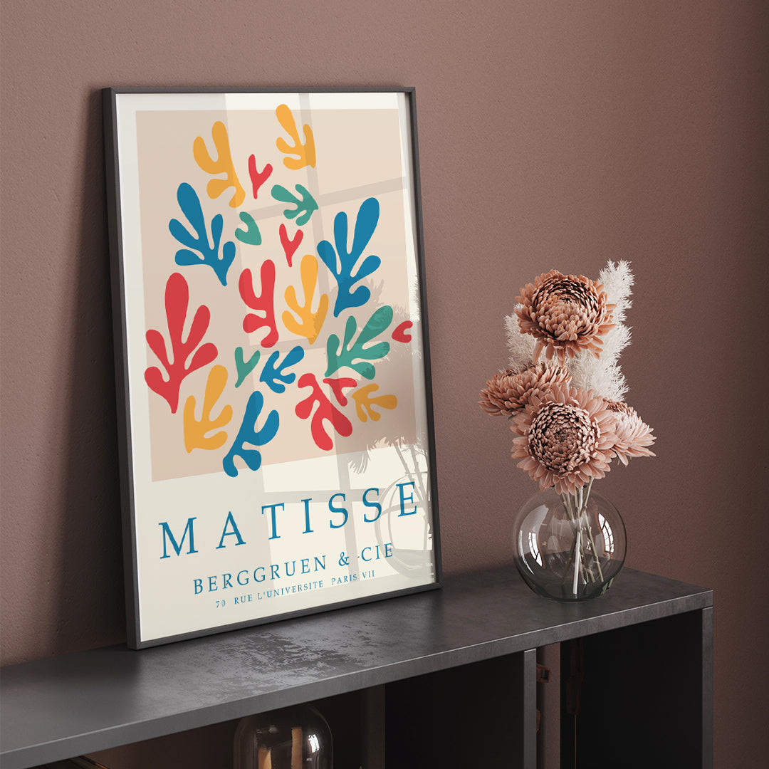 , framed and displayed in home decor