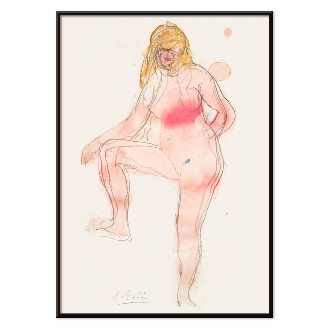 , with black aluminium frame on white background