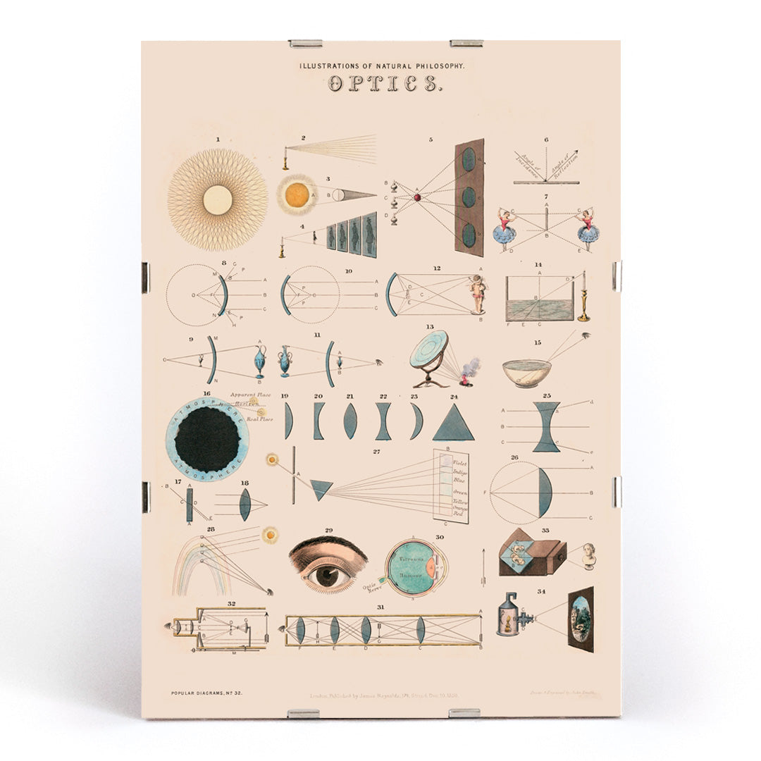 , framed and displayed in modern living room decor