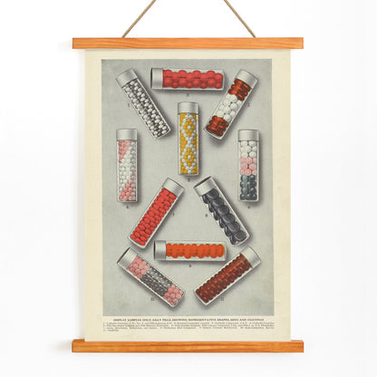 , with wooden magnetic frame on white background