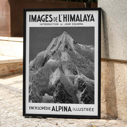 Le Siniolchu peak viewed from Zemu Glacier by Vittorio Sella from Images de l Himalaya poster of the Himalayas, framed and displayed in home decor