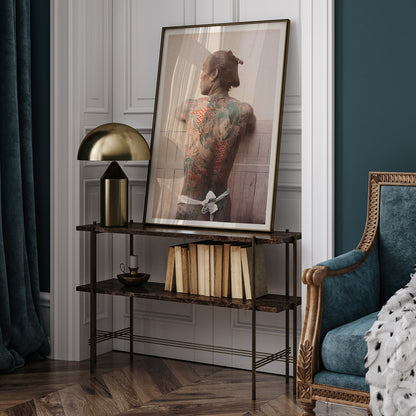 , framed and displayed in home decor