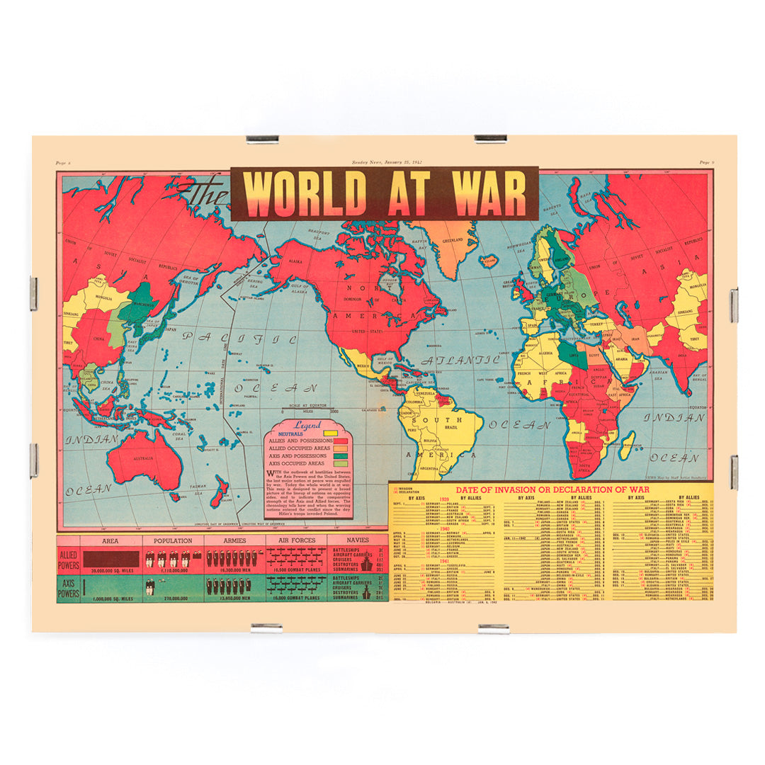 , framed and displayed in modern living room decor